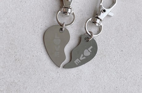 זוג מחזיקי מפתחות אהבה