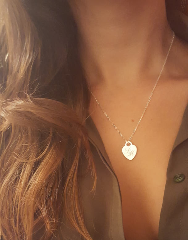 שרשרת לב קלאסי כסף