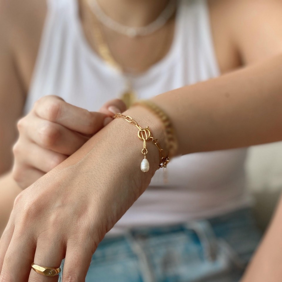 צמיד לולאות פרל