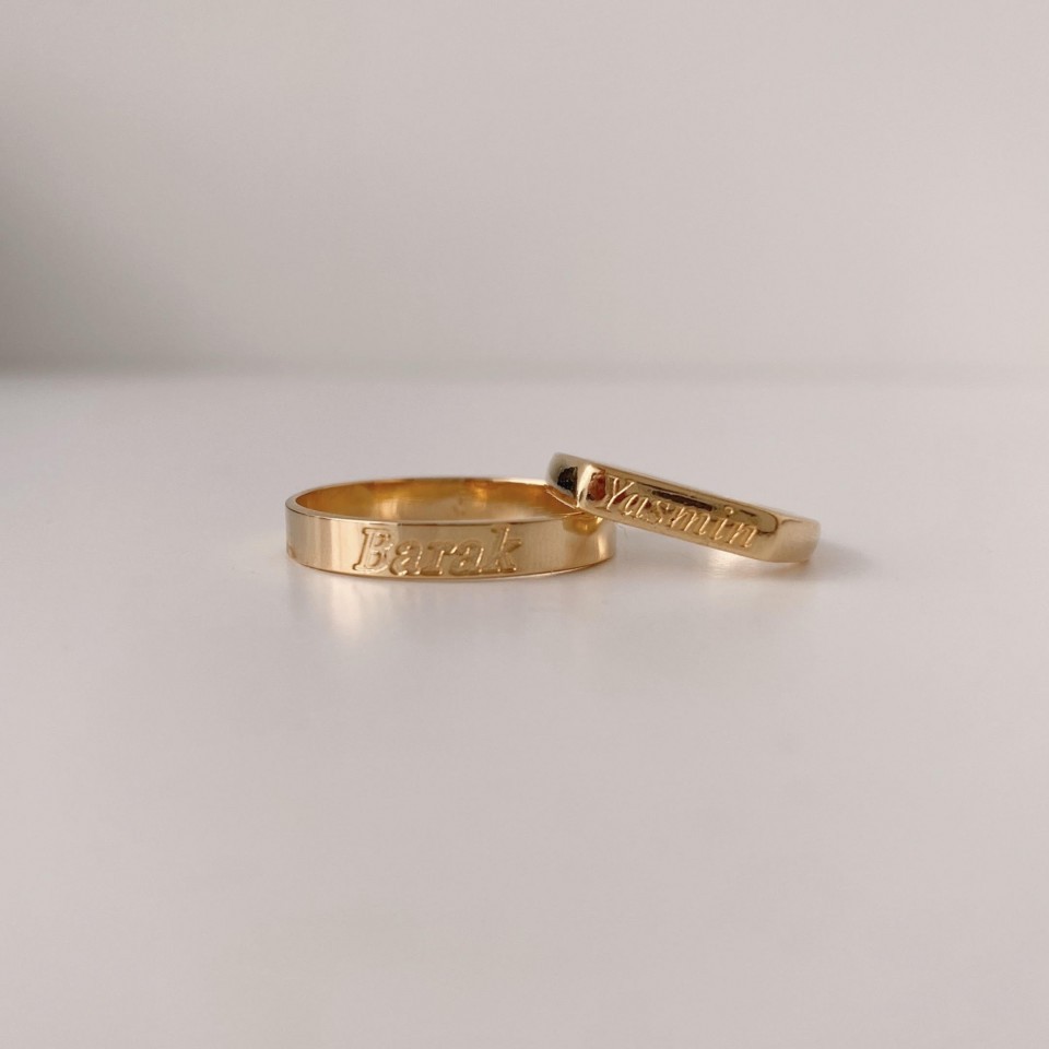 טבעת קלאסית דקה לגבר